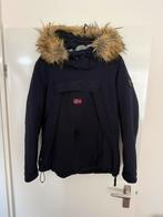 Donkerblauwe dames winterjas van Napapijri maat L, Maat 42/44 (L), Ophalen of Verzenden, Zo goed als nieuw, Jack