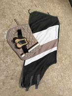 Setje pony: dekje, peesbeschermers en zweetdeken, Dieren en Toebehoren, Ophalen of Verzenden, Gebruikt