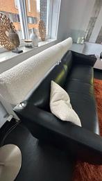 2 stuks Leo Lux Patachou leren banken, Huis en Inrichting, Ophalen, Gebruikt, Driepersoons, Rechte bank