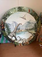 Dinosaurus natuur wand cirkel muurcirkel groot, Ophalen, Zo goed als nieuw