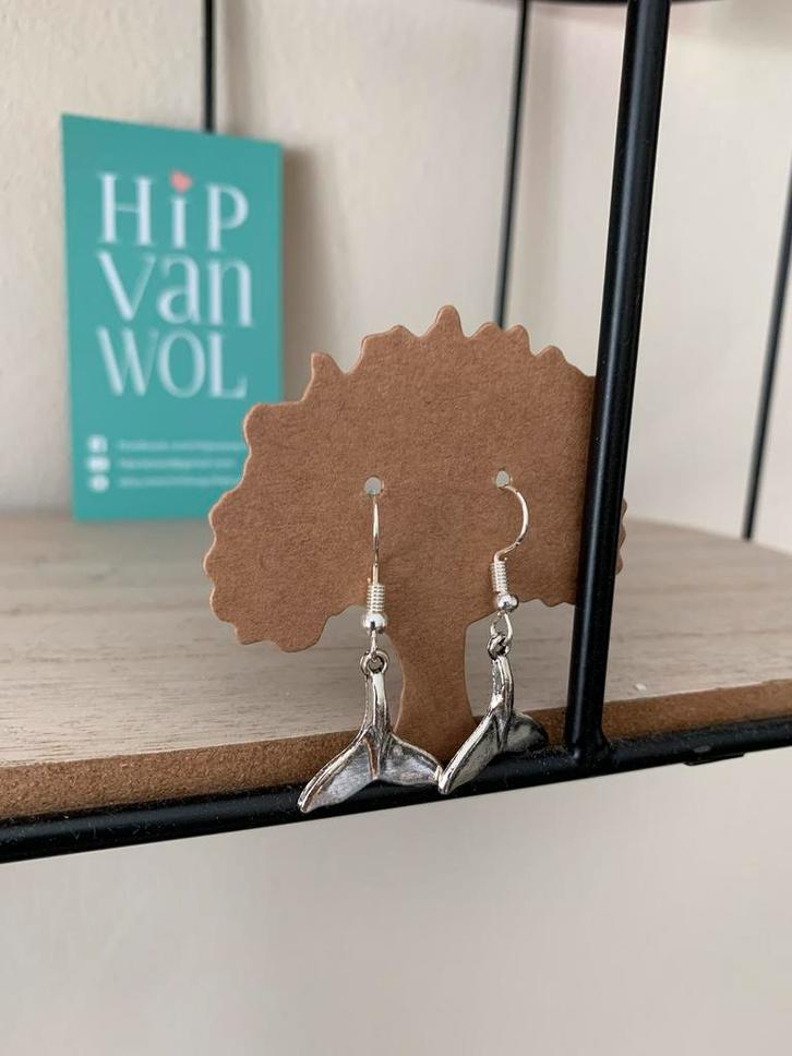 Walvissen, Sieraden, Tassen en Uiterlijk, Oorbellen, Nieuw, Hangers, Overige materialen, Zilver, Ophalen of Verzenden
