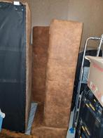 Hoekbank cognac kleur, Huis en Inrichting, Banken | Voetenbanken en Poefen, Ophalen, Gebruikt, 125 cm of meer, 125 cm of meer