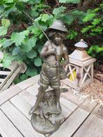 "De jonge Visser" fraai Beeld uit ca 1880 Gesigneerd Zamak, Ophalen of Verzenden