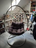 Hangstoel swing met standaard - wit - ø104x200 cm, Ophalen, Gebruikt