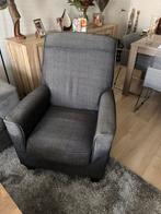 Fauteuil donkergrijs, Huis en Inrichting, Fauteuils, Ophalen, Gebruikt, 75 tot 100 cm, Stof