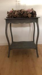 Mooie grijze  bijzettafel 95 cm lang, 40 breed, Ophalen, 50 tot 100 cm, Zo goed als nieuw, 25 tot 50 cm