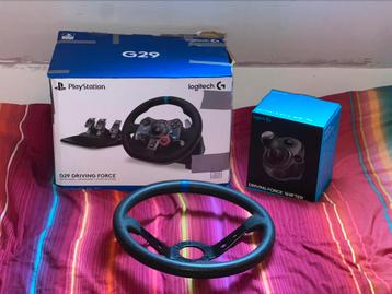 Logitech g29 + shifter (goede staat + custom) beschikbaar voor biedingen