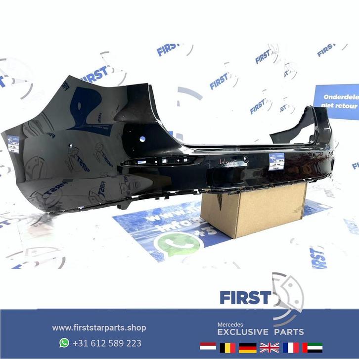 W206 ACHTERBUMPER 2021-2025 ZWART Mercedes C Klasse originee, Auto-onderdelen, Carrosserie en Plaatwerk, Bumper, Mercedes-Benz