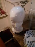 Wit brocante porselein pruikenhoofd, Antiek en Kunst, Ophalen of Verzenden