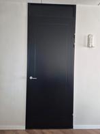 4x Zwarte Opdekdeuren met Sierlijst, 80 tot 100 cm, 215 cm of meer, Binnendeur, Ophalen of Verzenden