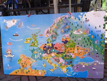 Puzzel wandkaart Europa beschikbaar voor biedingen