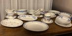 Antiek Brocante Servies - Blauw Wit, Antiek en Kunst, Antiek | Servies los, Ophalen