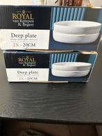 2x Diepe Borden 20cm Nieuw! - kerst Royal van Kempen&Begeer, Huis en Inrichting, Keuken | Servies, Ophalen, Nieuw, Bord(en), Overige stijlen