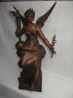 antieke engelfiguur beeld ca 1880 Louis Moreau 51cm hoog, Ophalen