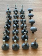 Deurknopjes, kastknoppen, knoppen voor lades, zwart 26 stuks, Ophalen of Verzenden, Zo goed als nieuw, IJzer
