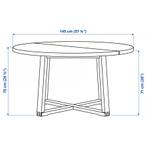 Eettafel IKEA, Huis en Inrichting, Ophalen of Verzenden, Zo goed als nieuw, 75 cm of meer, 60 cm of meer