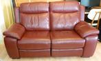 Tweesits leren bankstel, Ophalen, 150 tot 200 cm, Tweepersoons, Zo goed als nieuw
