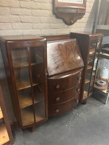 Art deco wandmeubel secretarie beschikbaar voor biedingen