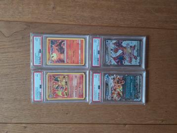 Pokemon PSA 9 Charizard 4x beschikbaar voor biedingen
