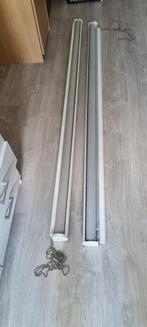 Twee Stuks Lamellen, Ophalen, 200 cm of meer, Grijs, Zo goed als nieuw