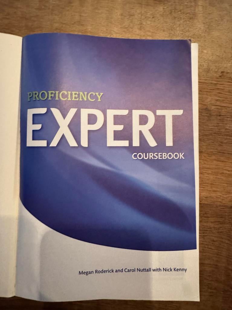 Proficiency Expert Coursebook, Boeken, Ophalen of Verzenden, Zo goed als nieuw, Niet van toepassing