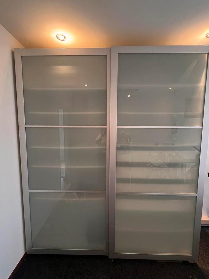 IKEA Pax kast met schuifdeuren 200x236, Huis en Inrichting, Kasten | Kledingkasten, Gebruikt, 200 cm of meer, 150 tot 200 cm, 50 tot 75 cm