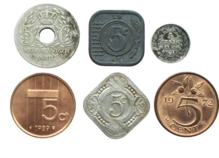 Nederland en NL overzee lot met 6 verschillende stuivers, Postzegels en Munten, Munten | Nederland, Zilver, Ophalen of Verzenden