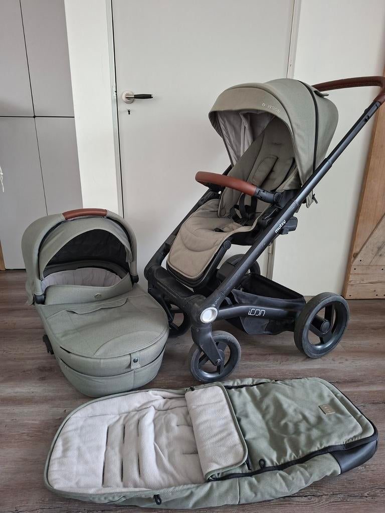 Complete kinderwagen set Mutsy Icon, Kinderen en Baby's, Kinderwagens en Combinaties, Zo goed als nieuw, Combiwagen, Mutsy, Met reiswieg