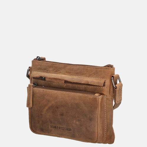Hide and Stiches Idoha schoudertas, Sieraden, Tassen en Uiterlijk, Tassen | Schoudertassen, Nieuw, Overige merken, Bruin, Leer