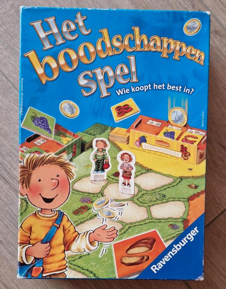 Boodschappen spel, Hobby en Vrije tijd, Gezelschapsspellen | Bordspellen, Gebruikt, Een of twee spelers, Drie of vier spelers