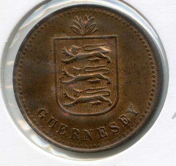 Guernsey 4 Doubles 1920 UNC- Kleur!  beschikbaar voor biedingen