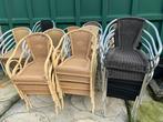 Terrasstoelen Restpartij 60 Stuks, Tuin en Terras, Ophalen, Gebruikt, Aluminium, Stapelbaar