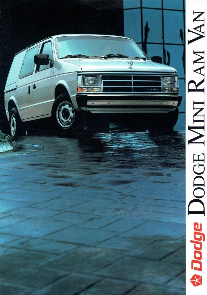 Folder Dodge Mini Ram Van (1990), Boeken, Auto's | Folders en Tijdschriften, Gelezen, Overige merken, Verzenden