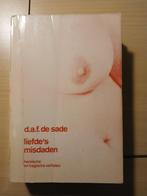 Liefde's misdaden door Markies De Sade, Ophalen of Verzenden, Gelezen