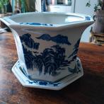 Chinese Bloempot met Blauw Motief, Huis en Inrichting, Ophalen of Verzenden, Gebruikt
