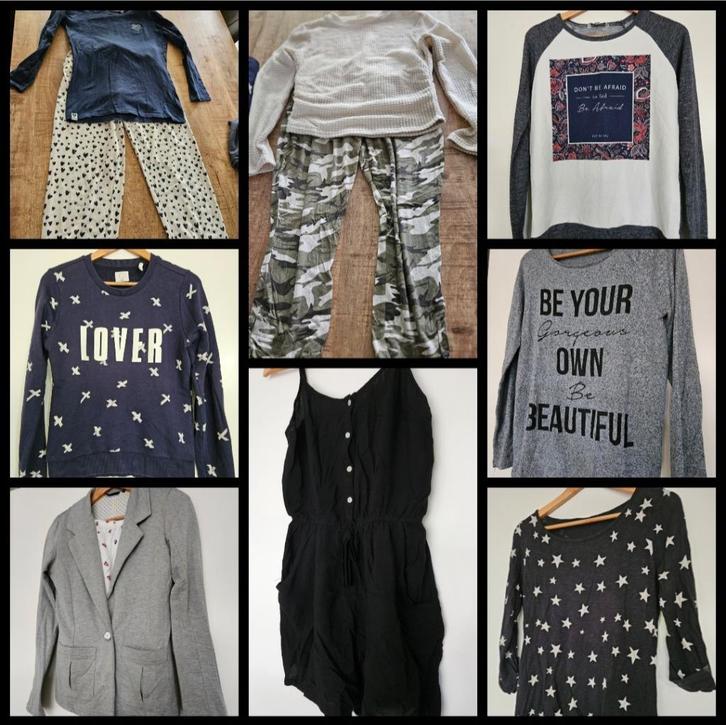 Dames/meisjes kledingpakket mt XS/S, Kleding | Dames, Dames-kledingpakketten, Zo goed als nieuw, Maat 36 (S), Ophalen of Verzenden