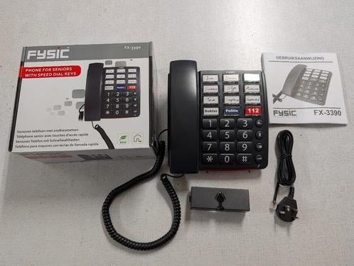 fysic senioren telefoon FX-3390, Telecommunicatie, Vaste telefoons | Niet Draadloos, Zo goed als nieuw, Ophalen