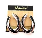 Nieuwe oorbellen van Napier, Overige materialen, Verzenden, Zwart, Nieuw