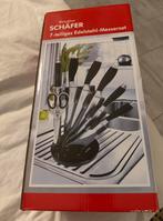 Schâfer messenset nieuw, Huis en Inrichting, Keuken | Bestek, Ophalen of Verzenden, Zo goed als nieuw, Rvs of Chroom