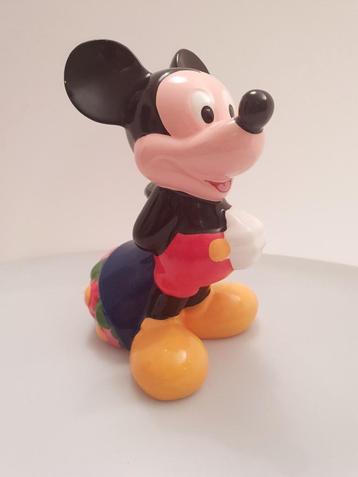 Mickey spaarpot bosje bloemen vintage porselein Kerst Noël beschikbaar voor biedingen