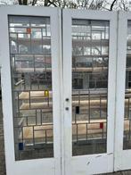 3 -delige set glas in lood deuren art deco 213x211cm., Ophalen