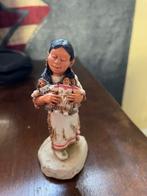 Beeldjes indianenkinderen ca. 10 - 12 cm, Verzamelen, Ophalen, Gebruikt