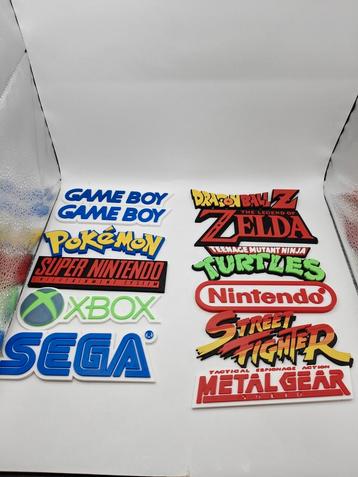 Logo's Xbox, sega, nintendo 15 cm beschikbaar voor biedingen