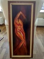 Schilderij Modern Naakt Dame op paneel, Antiek en Kunst, Ophalen of Verzenden