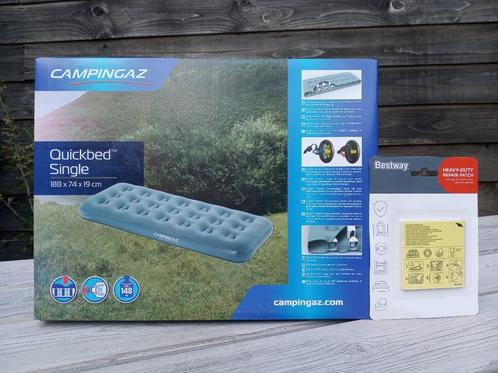 CAMPINGAZ luchtbed Quickbed Single + repair patches NIEUW!, Caravans en Kamperen, Luchtbedden, Nieuw, 1-persoons, Ophalen of Verzenden
