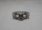 Zilveren ring met markasiet en hematiet maat 17.5 nr.096, Sieraden, Tassen en Uiterlijk, Ringen, Verzenden, Zo goed als nieuw