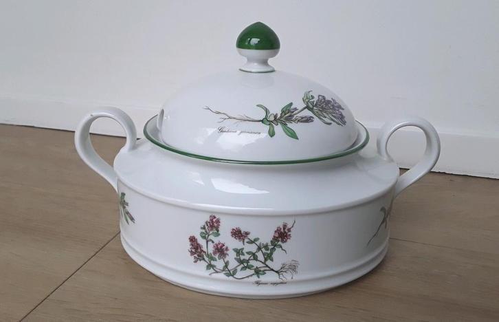 Vintage dekschaal Flora Seltmann Weiden Bavaria Renate 8, Huis en Inrichting, Keuken | Servies, Zo goed als nieuw, Schaal of Schalen
