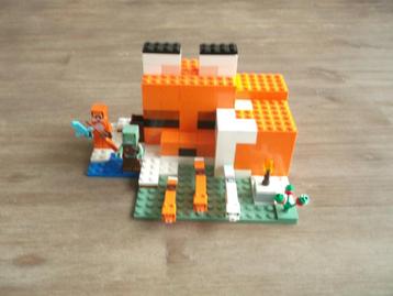 lego minecraft 21178 the fox lodge (2022) beschikbaar voor biedingen
