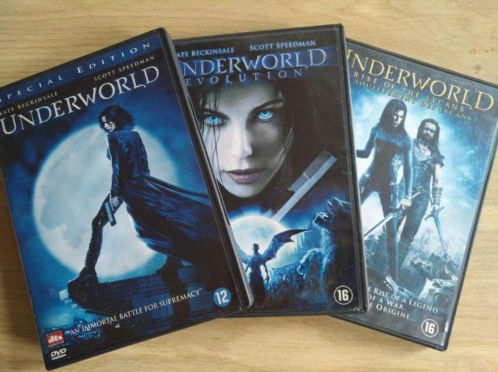 3× DVD's | Underworld Trilogy ▬ 3 delen films ( ZGAN ), Cd's en Dvd's, Dvd's | Science Fiction en Fantasy, Zo goed als nieuw, Fantasy