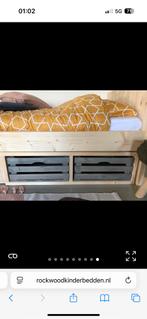 Steigerhout kinderbed Joris rockwood, Huis en Inrichting, Slaapkamer | Bedden, 90 cm, Eenpersoons, Ophalen of Verzenden, Zo goed als nieuw